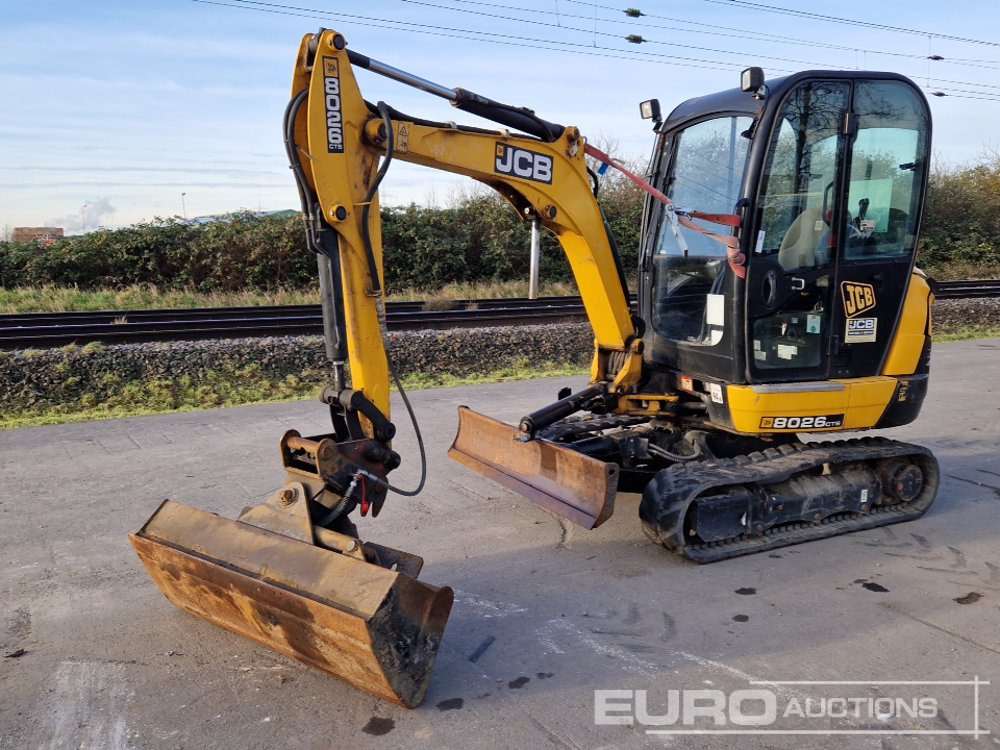 2018 JCB 8026 - 小型挖掘机:图1 2018 JCB 8026 - 小型挖掘机:图1