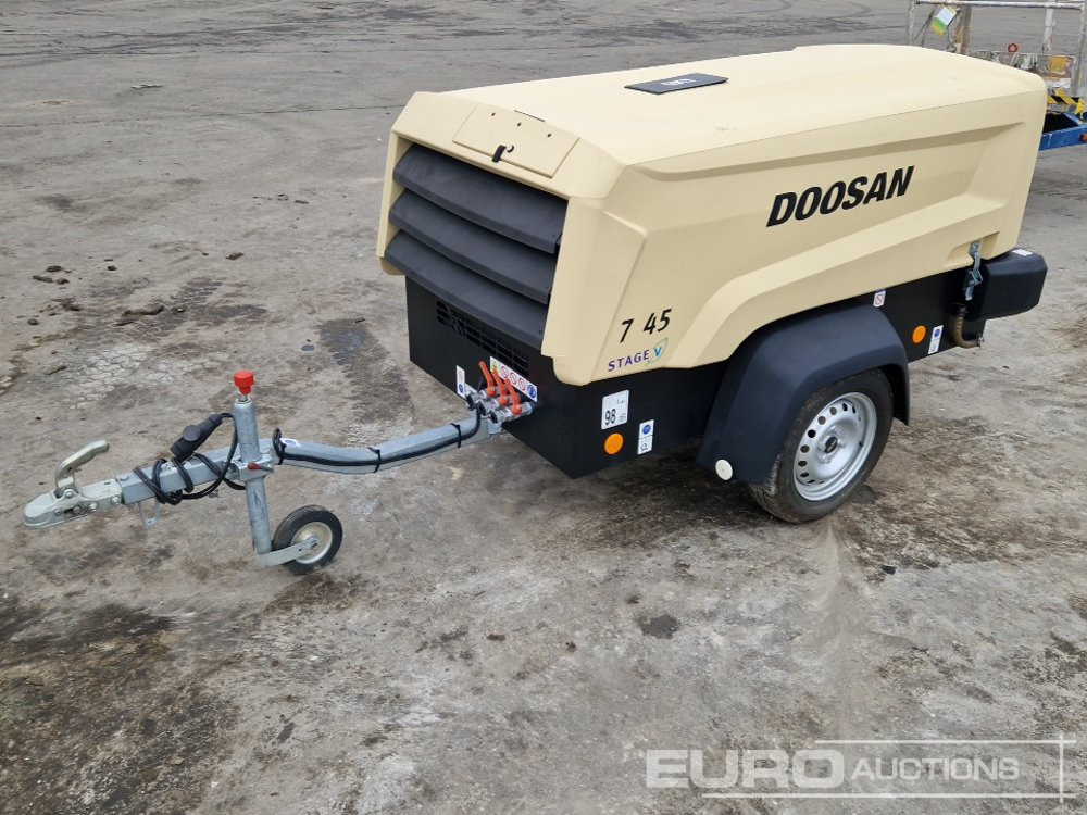 2022 Doosan 7/45 140CFM - 空气压缩机:图1 2022 Doosan 7/45 140CFM - 空气压缩机:图1