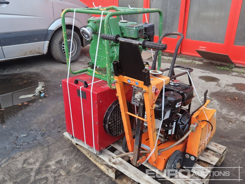 Pallet of Asphalt Saw, Electric Space Heater (2 of) Wacker Water Pump - 建筑加热器:图4 Pallet of Asphalt Saw, Electric Space Heater (2 of) Wacker Water Pump - 建筑加热器:图4