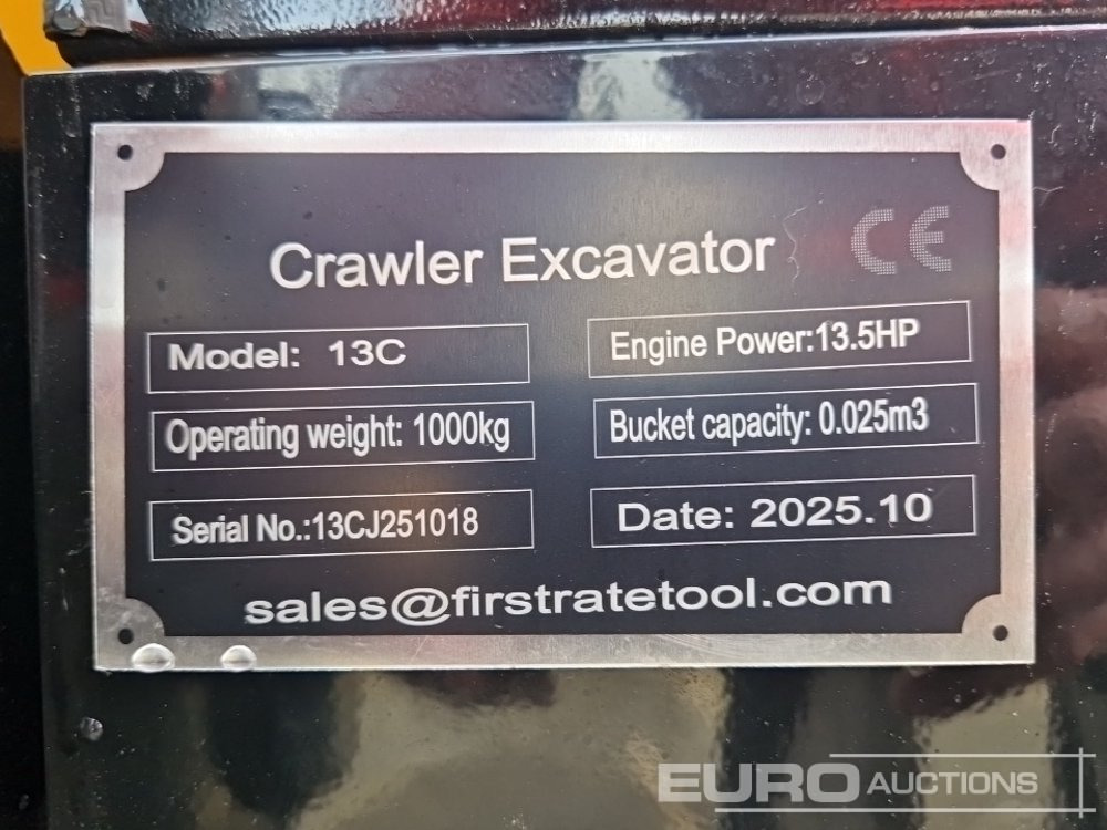 Unused 2025 Miva VA13C - 小型挖掘机:图1 Unused 2025 Miva VA13C - 小型挖掘机:图1