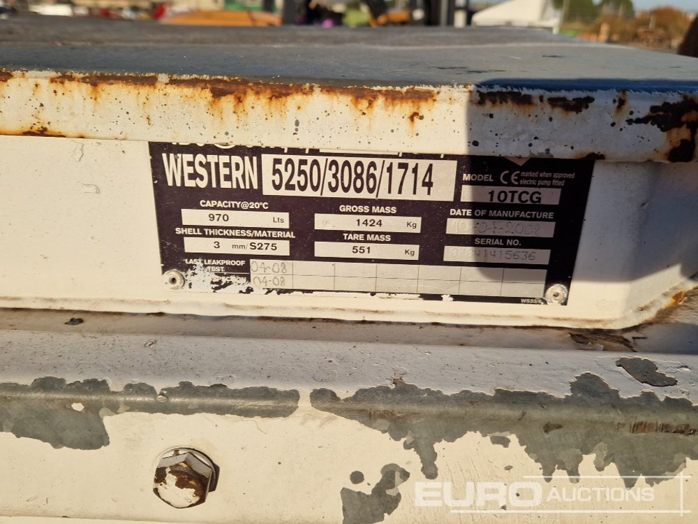 2008 Western 1000Ltr Diesel Bowser - 储罐:图5 2008 Western 1000Ltr Diesel Bowser - 储罐:图5