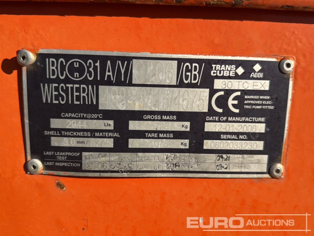 Western 3000 Litre - 储罐:图5 Western 3000 Litre - 储罐:图5