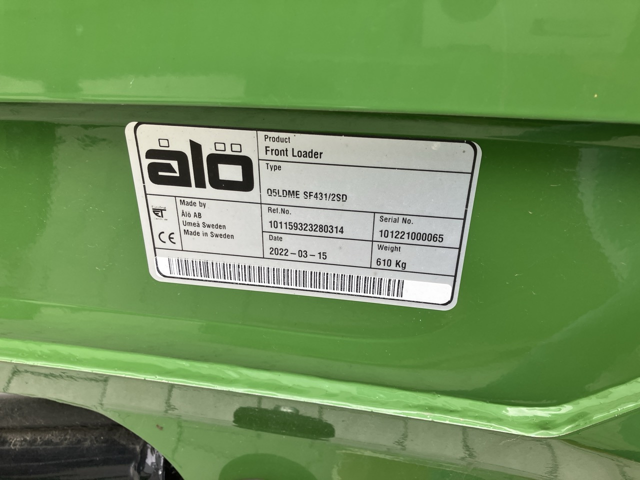 Alö Frontlader Q5 LDM EURO - 牵引车前端装载机:图2 Alö Frontlader Q5 LDM EURO - 牵引车前端装载机:图2
