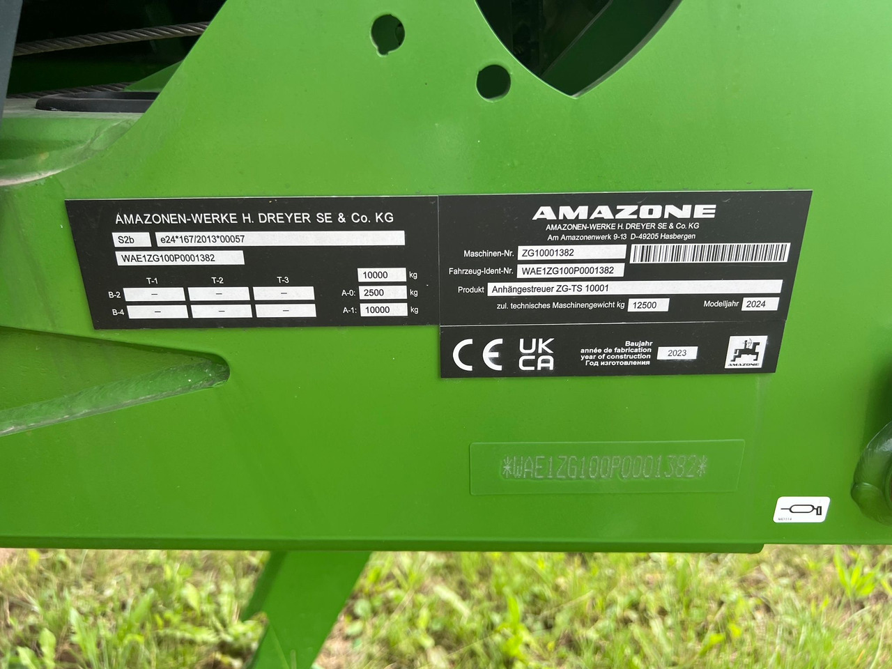 Amazone Anhängestreuer ZG-TS 10001 - 喷雾机:图2 Amazone Anhängestreuer ZG-TS 10001 - 喷雾机:图2