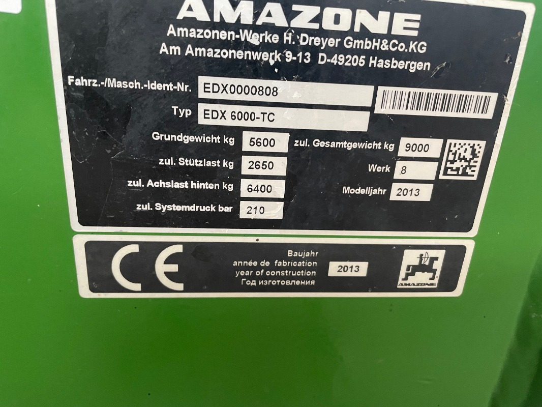 Amazone EDX 6000 TC - 条播机:图2 Amazone EDX 6000 TC - 条播机:图2