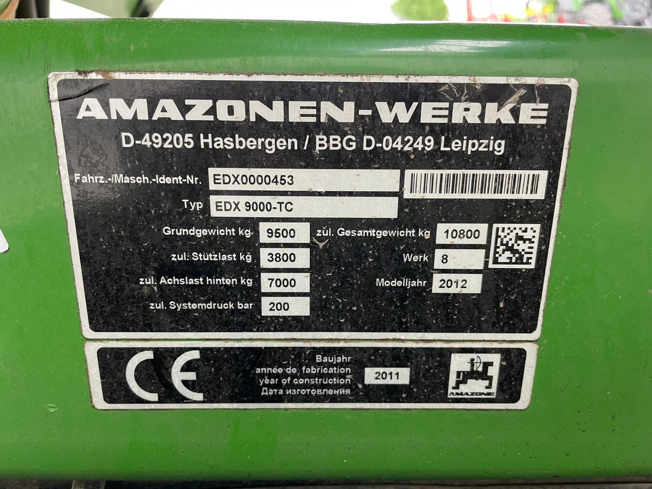 Amazone EDX 9000-TC - 条播机:图2 Amazone EDX 9000-TC - 条播机:图2