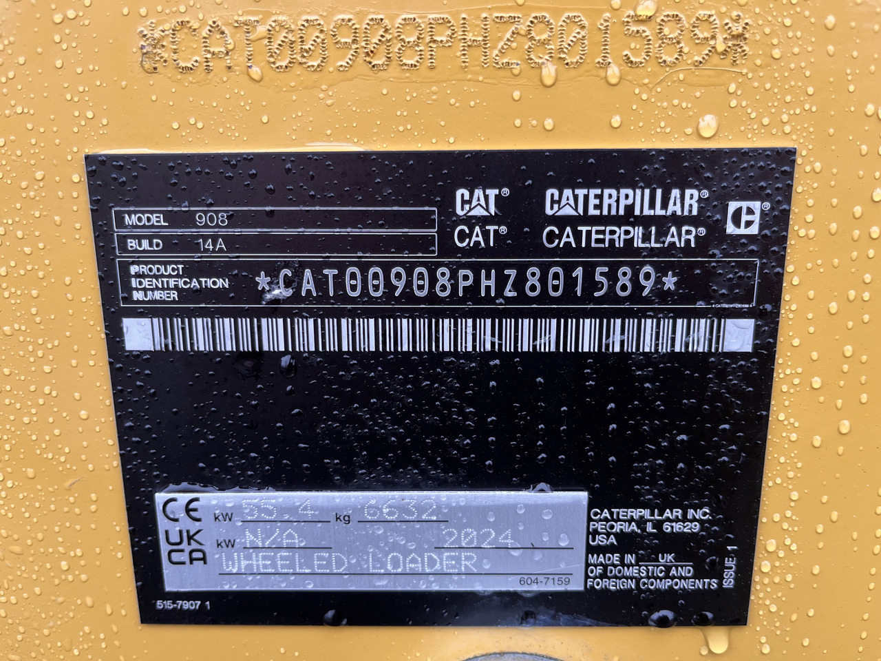 Caterpillar Radlader 908HL-14A - 轮式装载机:图2 Caterpillar Radlader 908HL-14A - 轮式装载机:图2