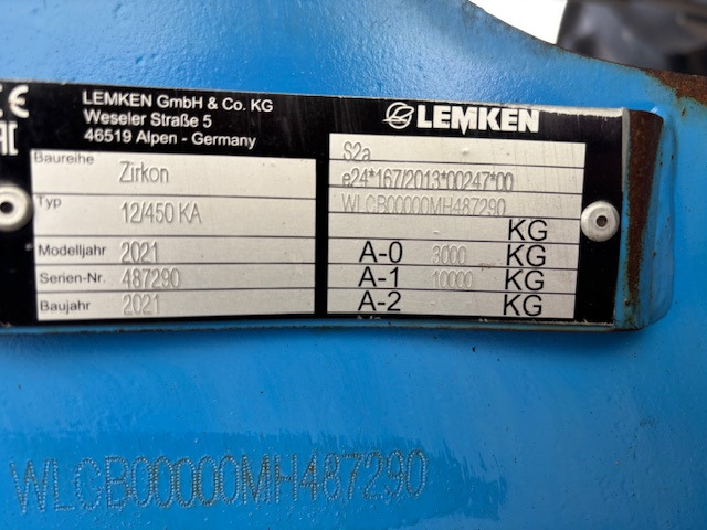 Lemken Solitair 9 KA / 450-DS 125 - 条播机:图2 Lemken Solitair 9 KA / 450-DS 125 - 条播机:图2