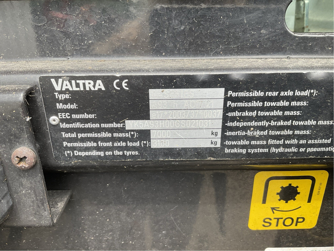 Valtra A 93 - 拖拉机:图2 Valtra A 93 - 拖拉机:图2