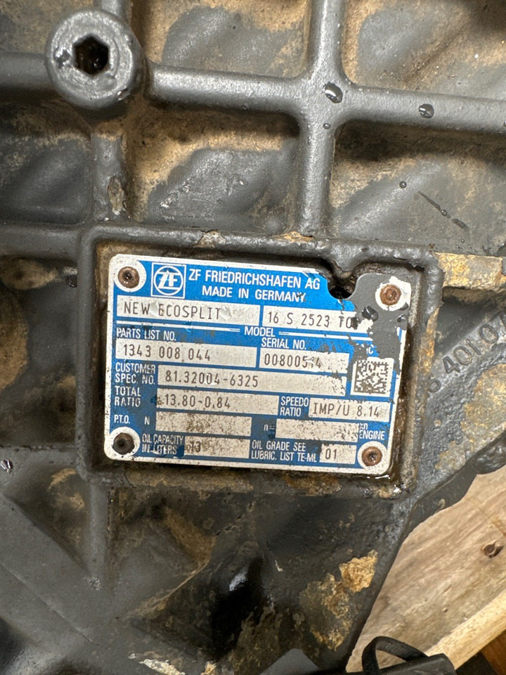 MAN GEARBOX 16S2523 TO 81.32004-6325 - 变速箱 适用于 卡车:图2 MAN GEARBOX 16S2523 TO 81.32004-6325 - 变速箱 适用于 卡车:图2