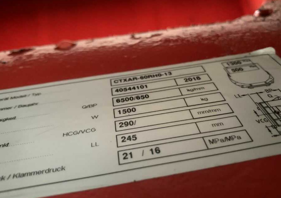 Auramo CTXAR-60RH0-13 - 夹具 适用于 叉车:图2 Auramo CTXAR-60RH0-13 - 夹具 适用于 叉车:图2
