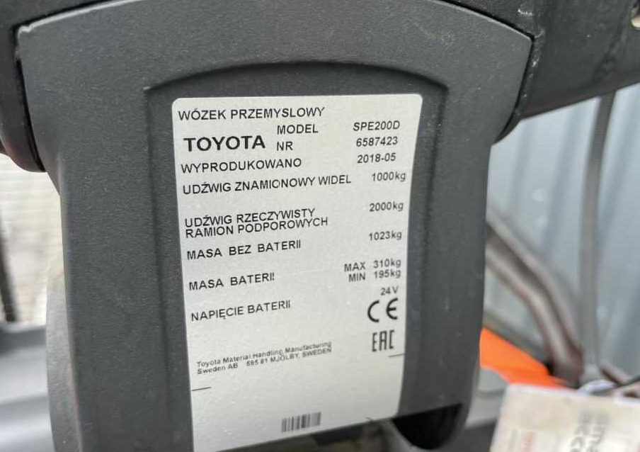 BT SPE200D - 堆垛机:图4 BT SPE200D - 堆垛机:图4
