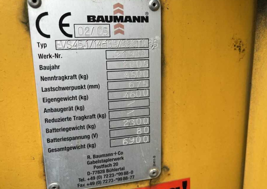 Baumann EVS45.1/14-135/55STO.8,5 - 侧装机:图1 Baumann EVS45.1/14-135/55STO.8,5 - 侧装机:图1
