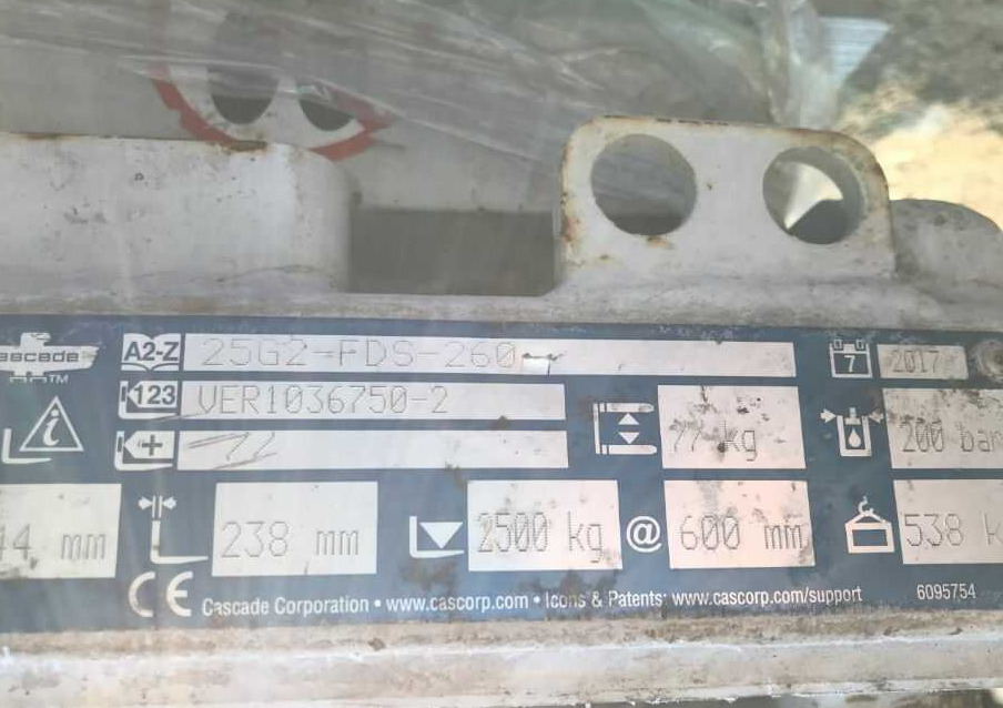 Cascade 25G2-FDS-260 - 叉 适用于 叉车:图3 Cascade 25G2-FDS-260 - 叉 适用于 叉车:图3