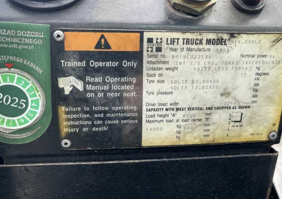 Hyster H14.00XL2 租赁 Hyster H14.00XL2：图6