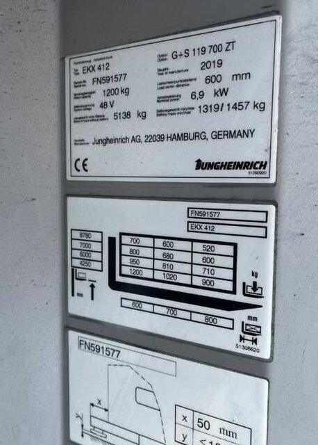 Jungheinrich EKX412 - 拣选车:图4 Jungheinrich EKX412 - 拣选车:图4