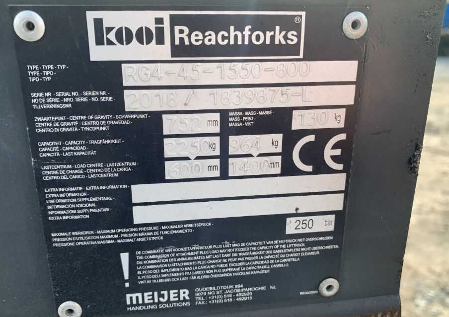 Kooi RG4-45-1550 - 臂架 适用于 材料装卸设备:图2 Kooi RG4-45-1550 - 臂架 适用于 材料装卸设备:图2