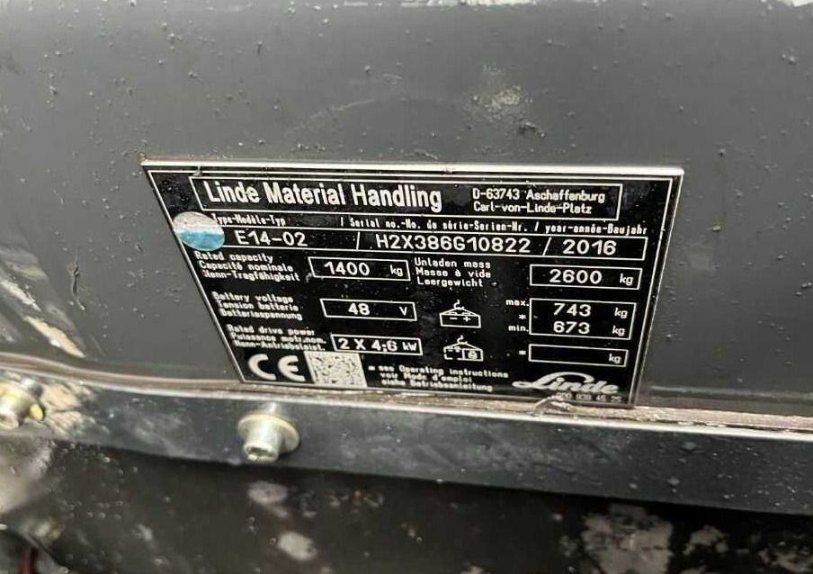 Linde E14-02 - 电动叉车:图4 Linde E14-02 - 电动叉车:图4