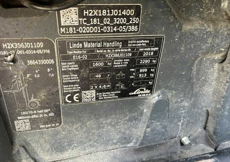 Linde E16-02 - 电动叉车:图4 Linde E16-02 - 电动叉车:图4