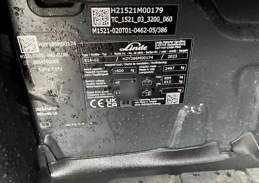 Linde E16-02 - 电动叉车:图4 Linde E16-02 - 电动叉车:图4