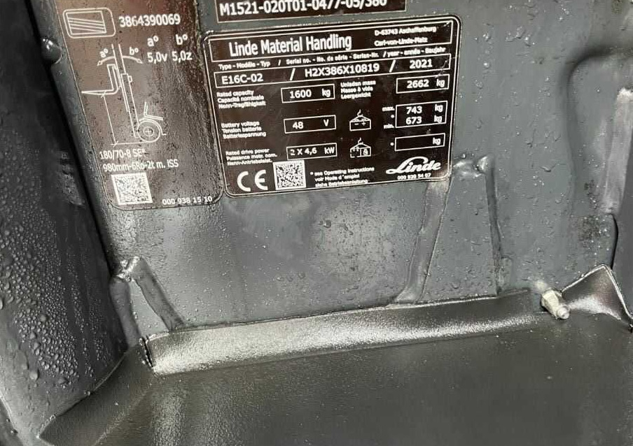 Linde E16C-02 - 电动叉车:图4 Linde E16C-02 - 电动叉车:图4