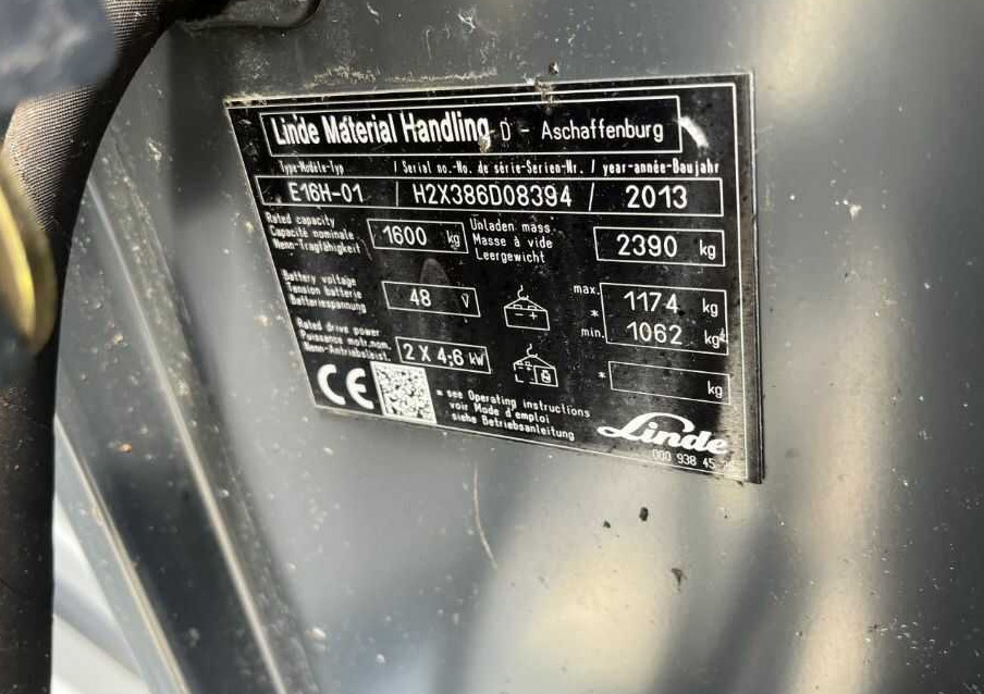 Linde E16H-02 - 电动叉车:图4 Linde E16H-02 - 电动叉车:图4