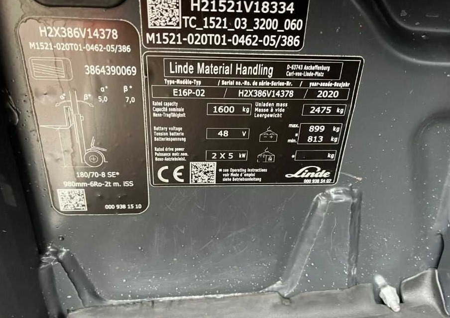 Linde E16P-02 - 电动叉车:图4 Linde E16P-02 - 电动叉车:图4