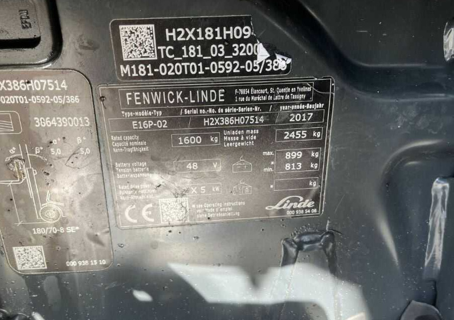 Linde E16P-02 - 电动叉车:图4 Linde E16P-02 - 电动叉车:图4