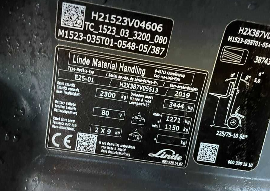 Linde E25-01 - 电动叉车:图4 Linde E25-01 - 电动叉车:图4