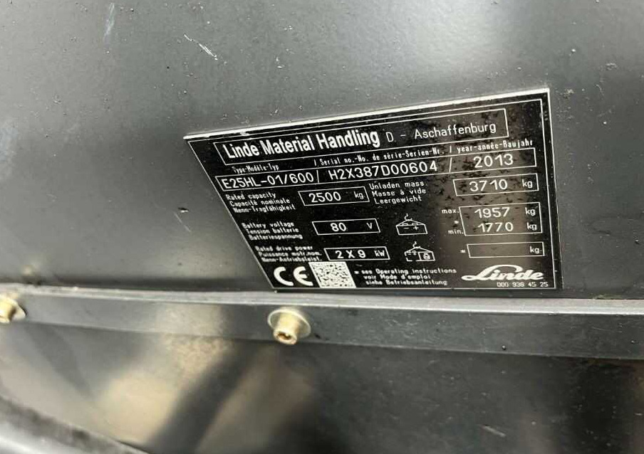 Linde E25H-01/600 - 电动叉车:图4 Linde E25H-01/600 - 电动叉车:图4