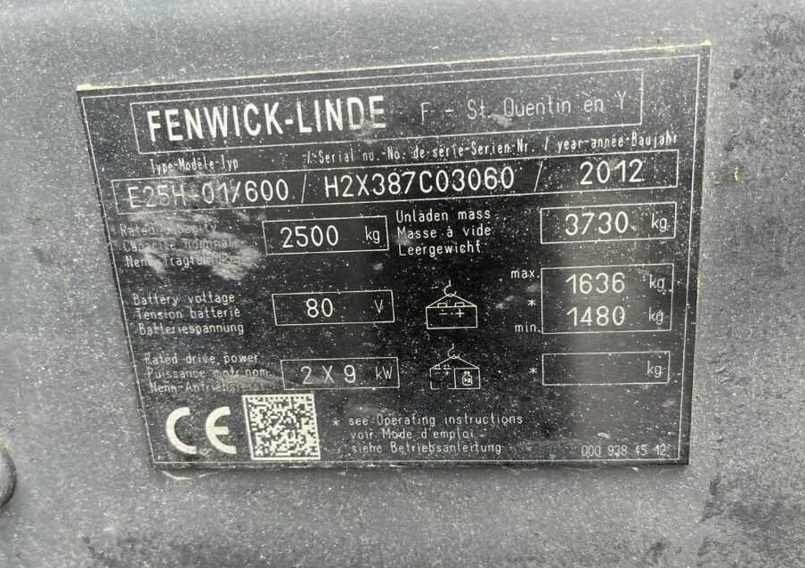 Linde E25H-01/600 - 电动叉车:图4 Linde E25H-01/600 - 电动叉车:图4