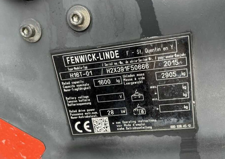 Linde H16T-01 - 液化石油气叉车:图4 Linde H16T-01 - 液化石油气叉车:图4