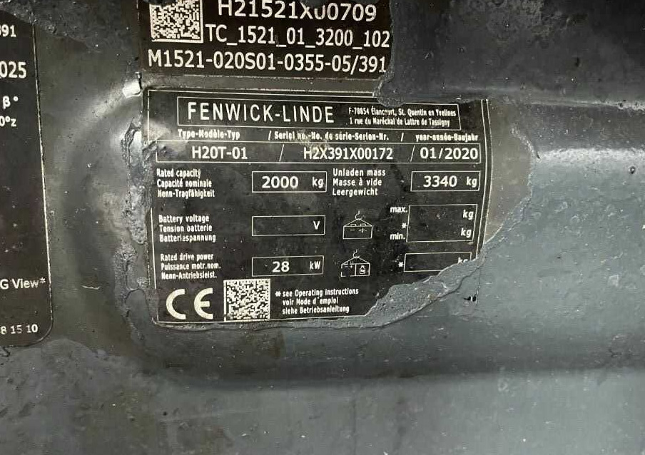 Linde H20T-01 - 液化石油气叉车:图4 Linde H20T-01 - 液化石油气叉车:图4