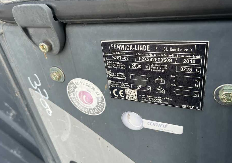 Linde H25T-01 - 液化石油气叉车:图5 Linde H25T-01 - 液化石油气叉车:图5