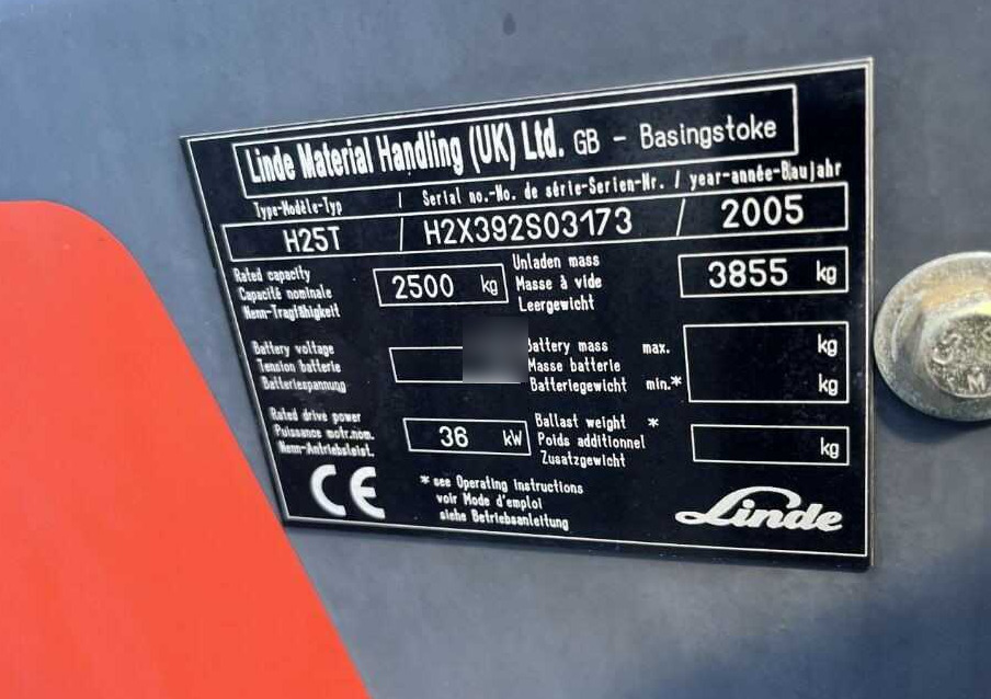 Linde H25T - 液化石油气叉车:图4 Linde H25T - 液化石油气叉车:图4