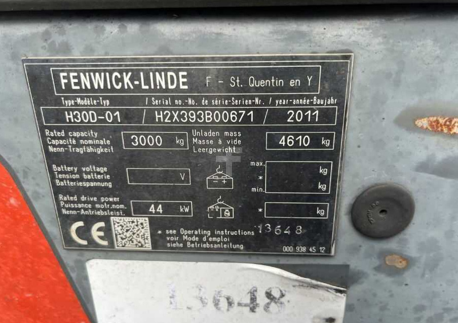 Linde H30D-01 - 柴油叉车:图4 Linde H30D-01 - 柴油叉车:图4