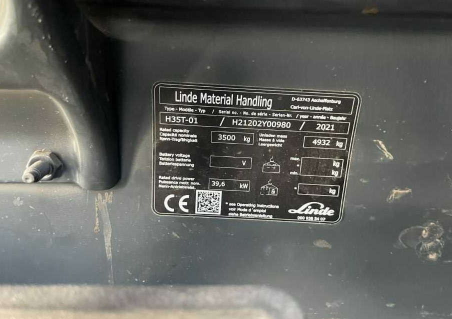 Linde H35T-01 - 液化石油气叉车:图4 Linde H35T-01 - 液化石油气叉车:图4