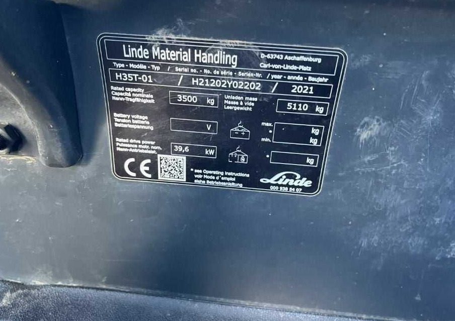 Linde H35T-01 - 液化石油气叉车:图4 Linde H35T-01 - 液化石油气叉车:图4