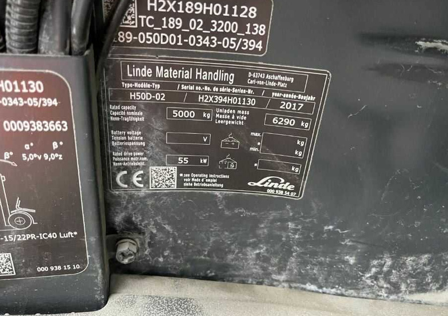Linde H50D-01 - 柴油叉车:图4 Linde H50D-01 - 柴油叉车:图4