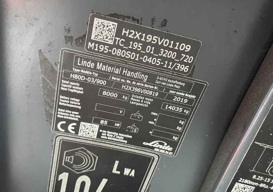 Linde H80D-03/900 - 柴油叉车:图4 Linde H80D-03/900 - 柴油叉车:图4