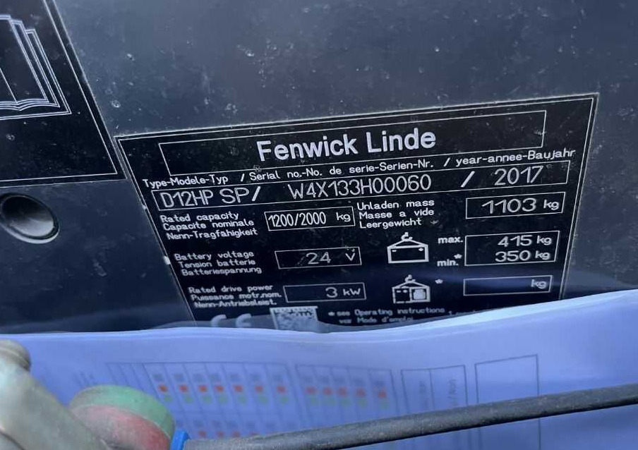 Linde L12LHP - 堆垛机:图4 Linde L12LHP - 堆垛机:图4