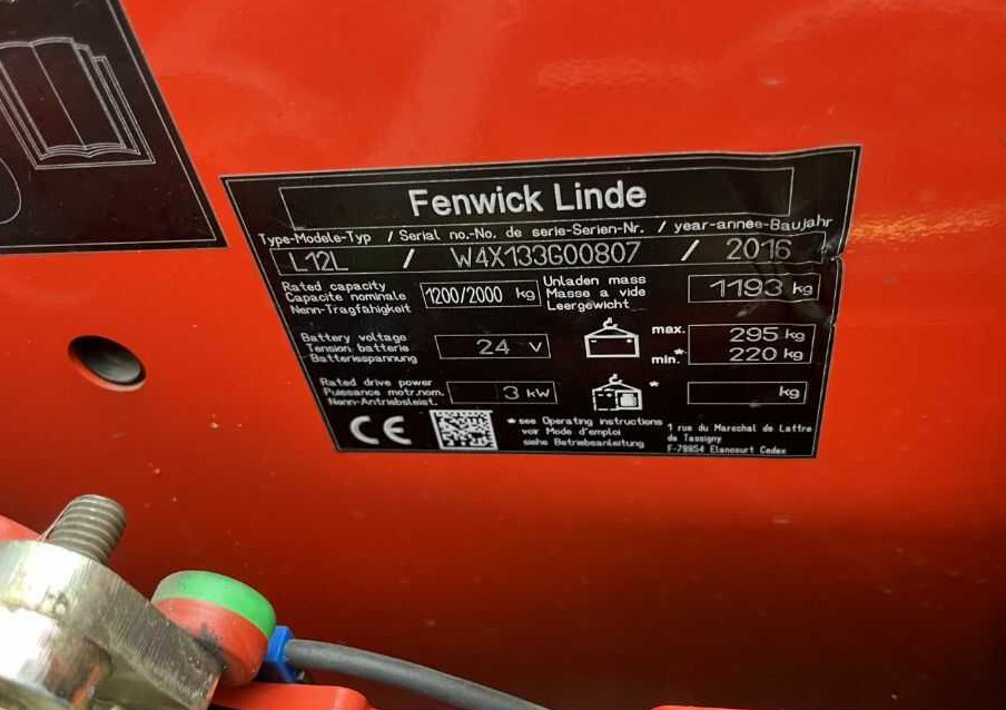 Linde L12L - 堆垛机:图4 Linde L12L - 堆垛机:图4
