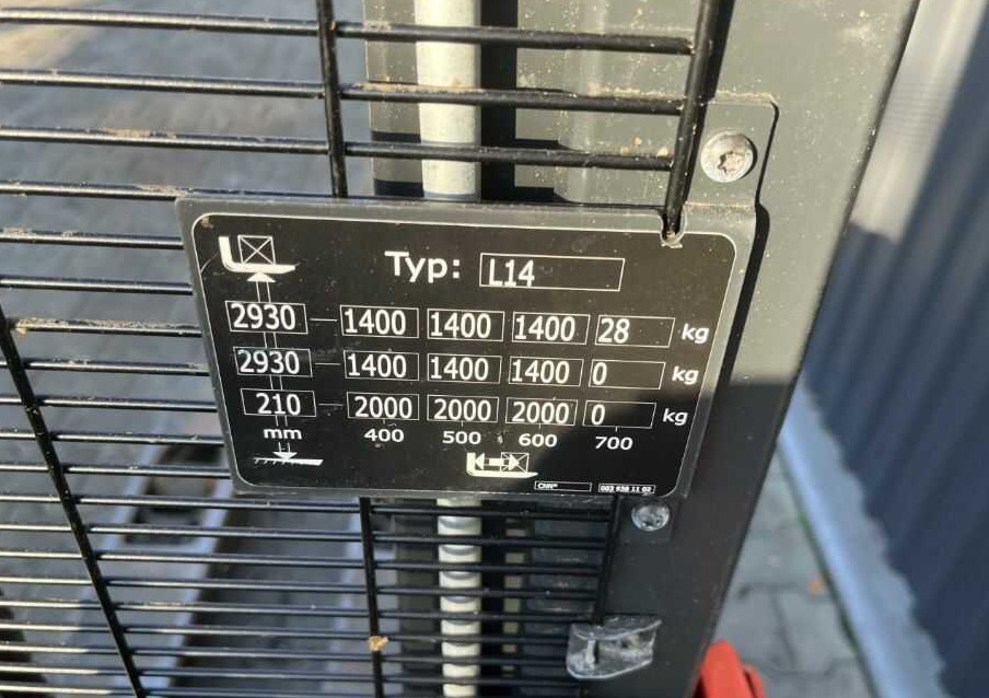 Linde L14 - 堆垛机:图5 Linde L14 - 堆垛机:图5