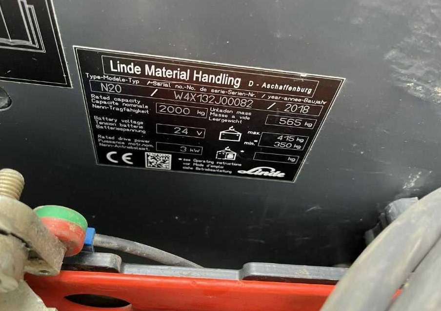 Linde N20 - 拣选车:图4 Linde N20 - 拣选车:图4