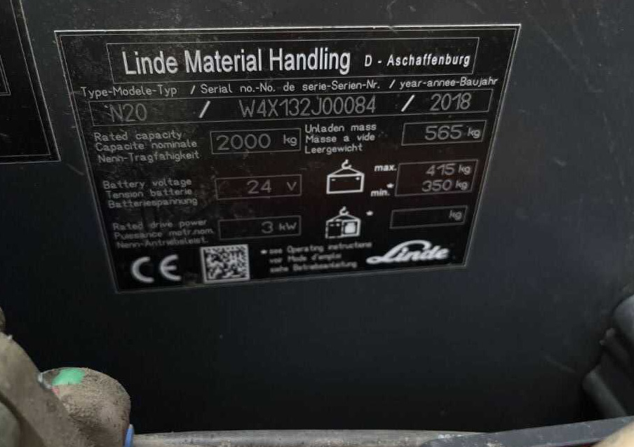 Linde N20 - 拣选车:图4 Linde N20 - 拣选车:图4