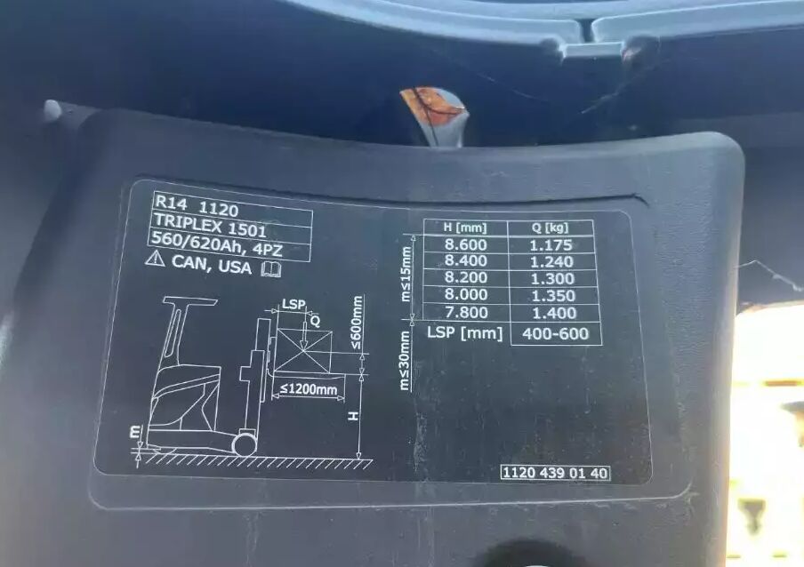 前移式叉车 Linde R14-01:图6 前移式叉车 Linde R14-01:图6