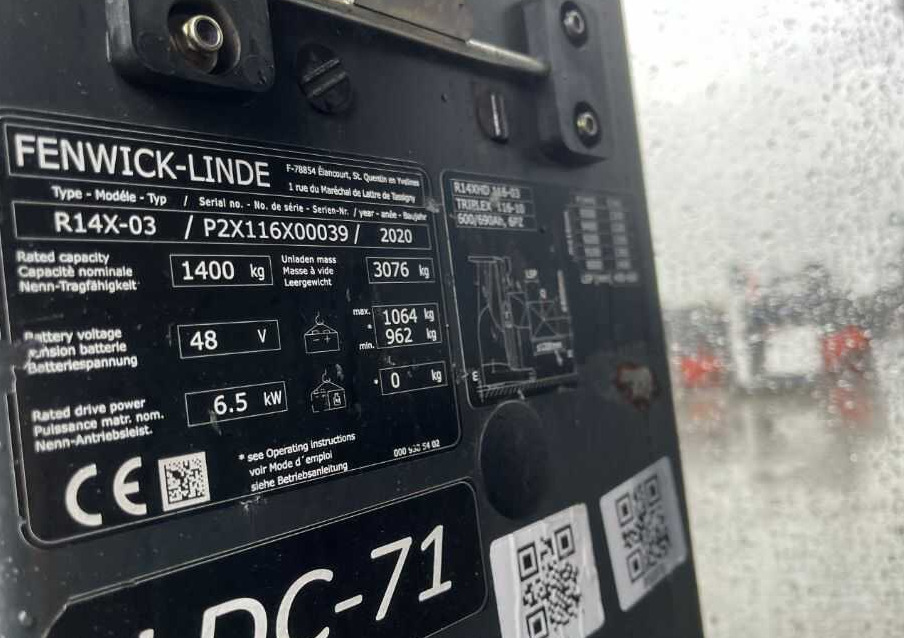 Linde R14X - 前移式叉车:图4 Linde R14X - 前移式叉车:图4