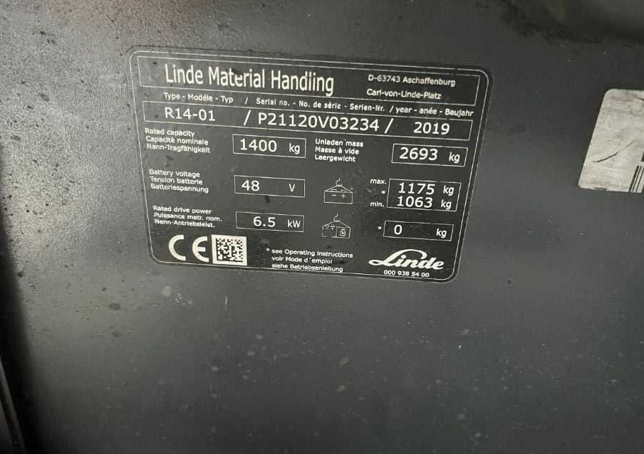 Linde R14 - 前移式叉车:图4 Linde R14 - 前移式叉车:图4