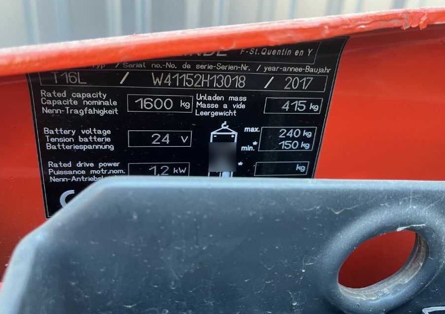Linde T16L - 码垛车:图4 Linde T16L - 码垛车:图4