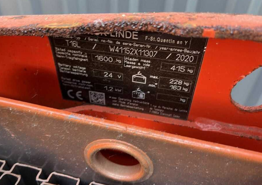 Linde T16L - 码垛车:图4 Linde T16L - 码垛车:图4